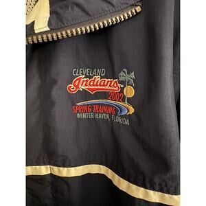 Vintage 2002 Cleveland Indians Chief Wahoo Embroidered Baseball Jacket XL
